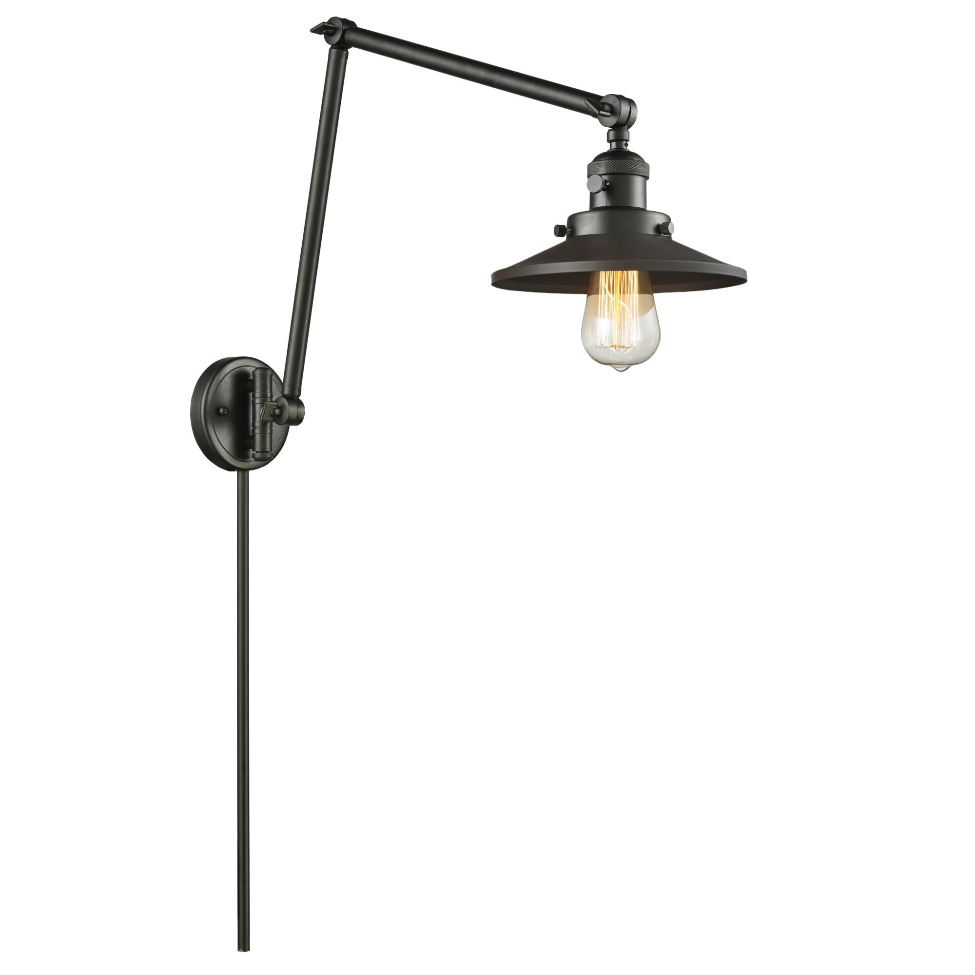 Bruno Marashlian Railroad Wall Swing Lamp by Innovations Lighting